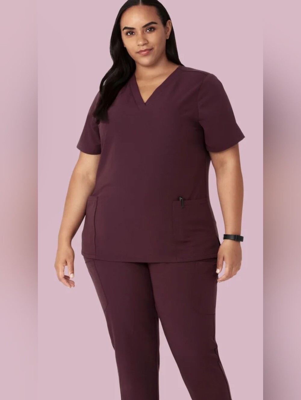 Mandala Women's Scrub 2XL Dark Purple 💜
